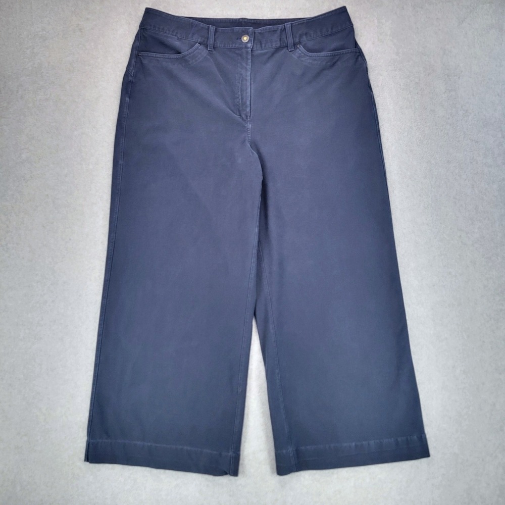 lululemon City Sleek Wide-Leg High-Rise Crop Pant Women 33 Navy Utilitech
